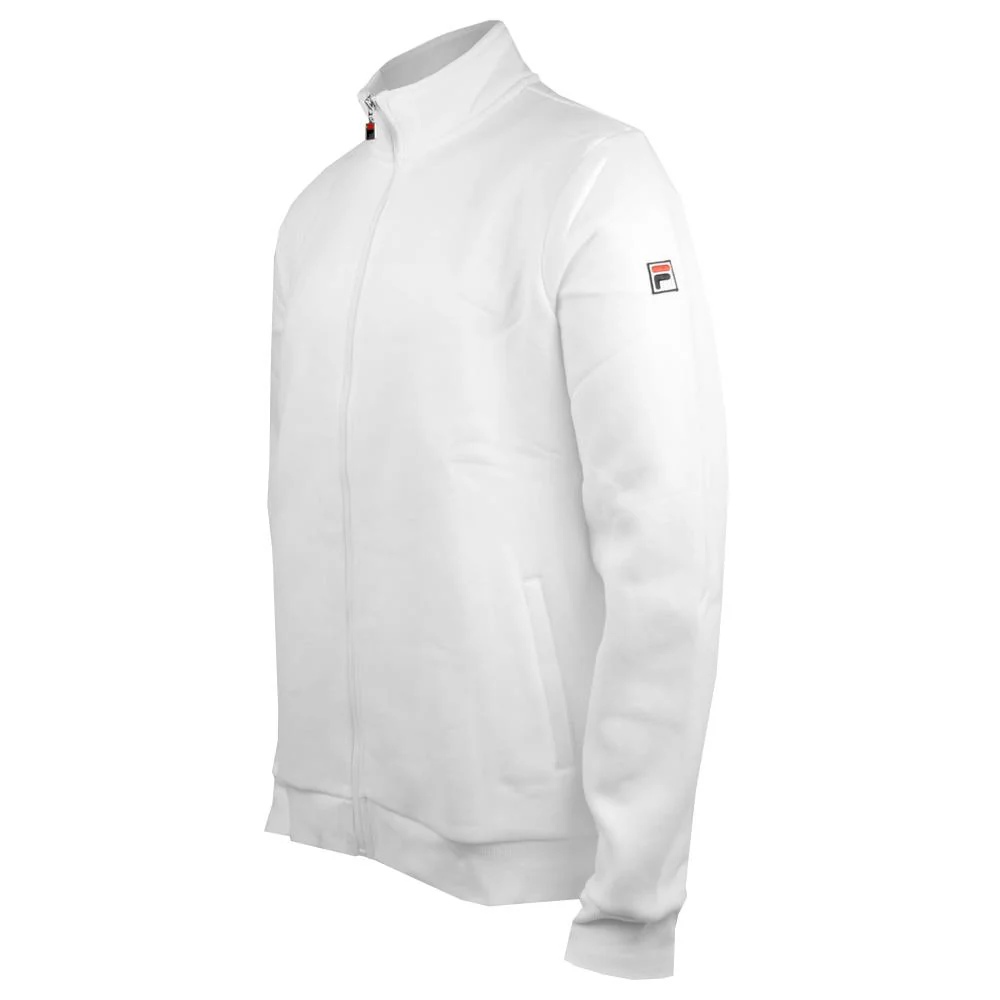 Fila Men's Essentials Match Fleece Jacket - White - Image 2