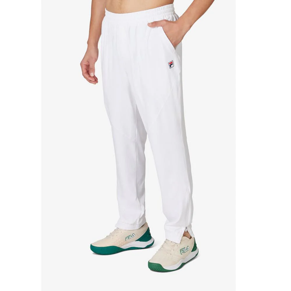 Fila Men's Essentials Woven Court Track Pant - White - Image 2