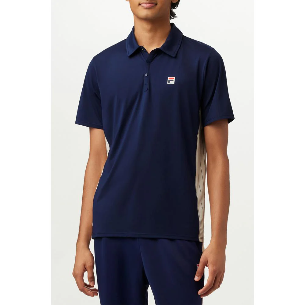 Fila Men's Casa Heritage Iconic Settanta Polo - Fila Navy - Image 2