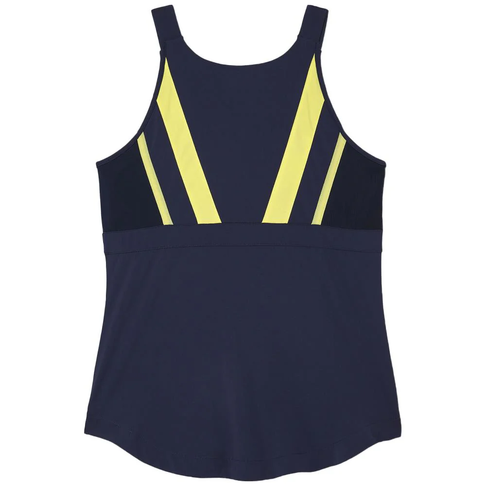 Fila Women's Alley Halter Tank - Fila Navy/Limoncello - Image 2