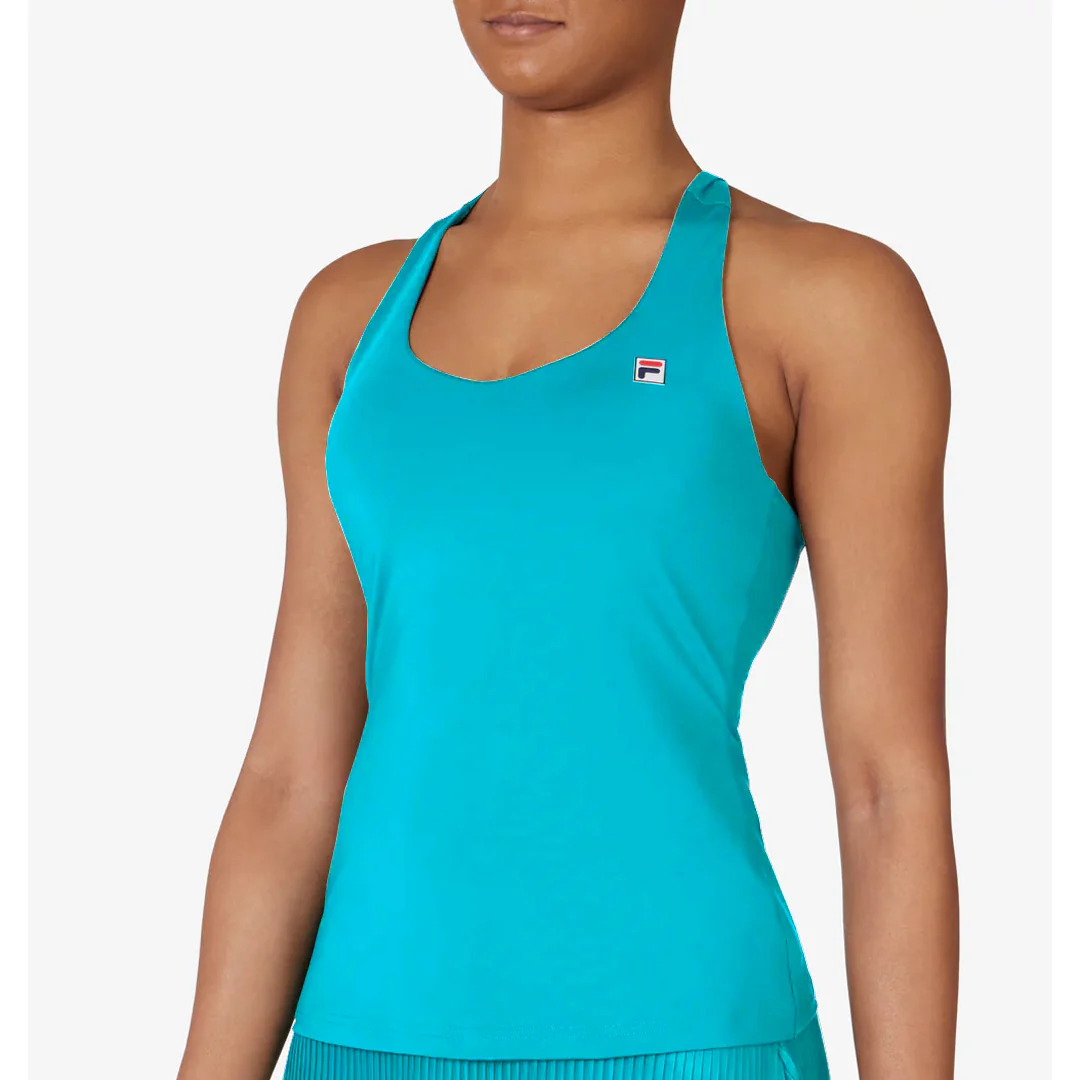 Fila Women's Essentials Racerback Tank - Scuba Blue - Image 2
