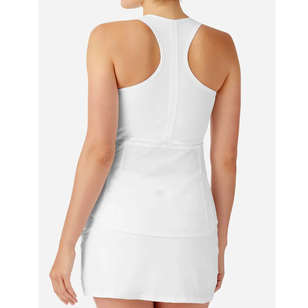 Fila Women's Whiteline Racerback Tank - White - Image 4