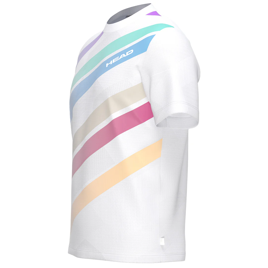 Head Men's Pro Tee - White/Multi - Image 3
