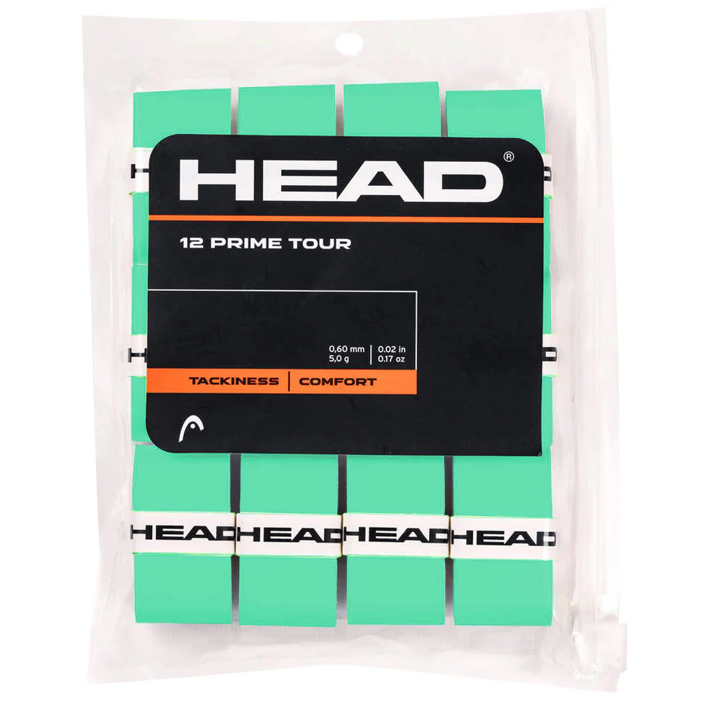 Head Prime Tour Overgrip - 12 Pack - Mint
