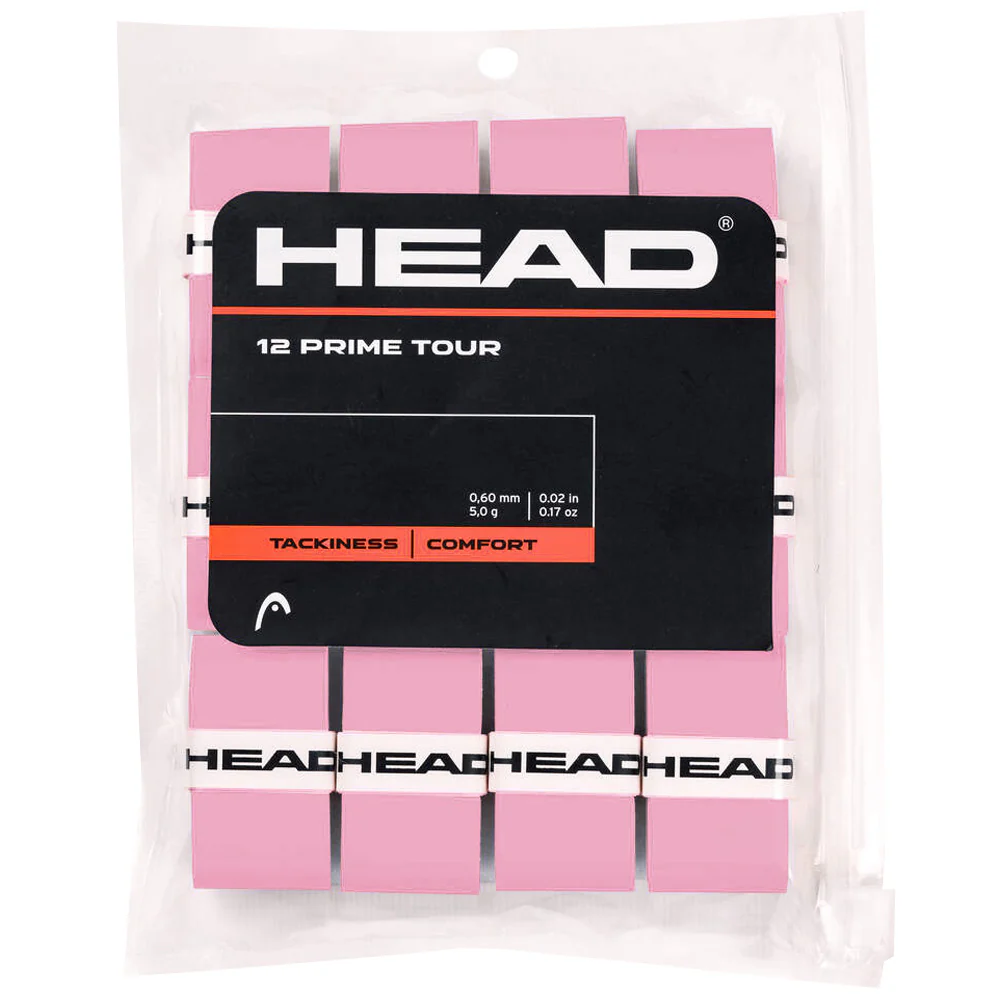 Head Prime Tour Overgrip - 12 Pack - Pink