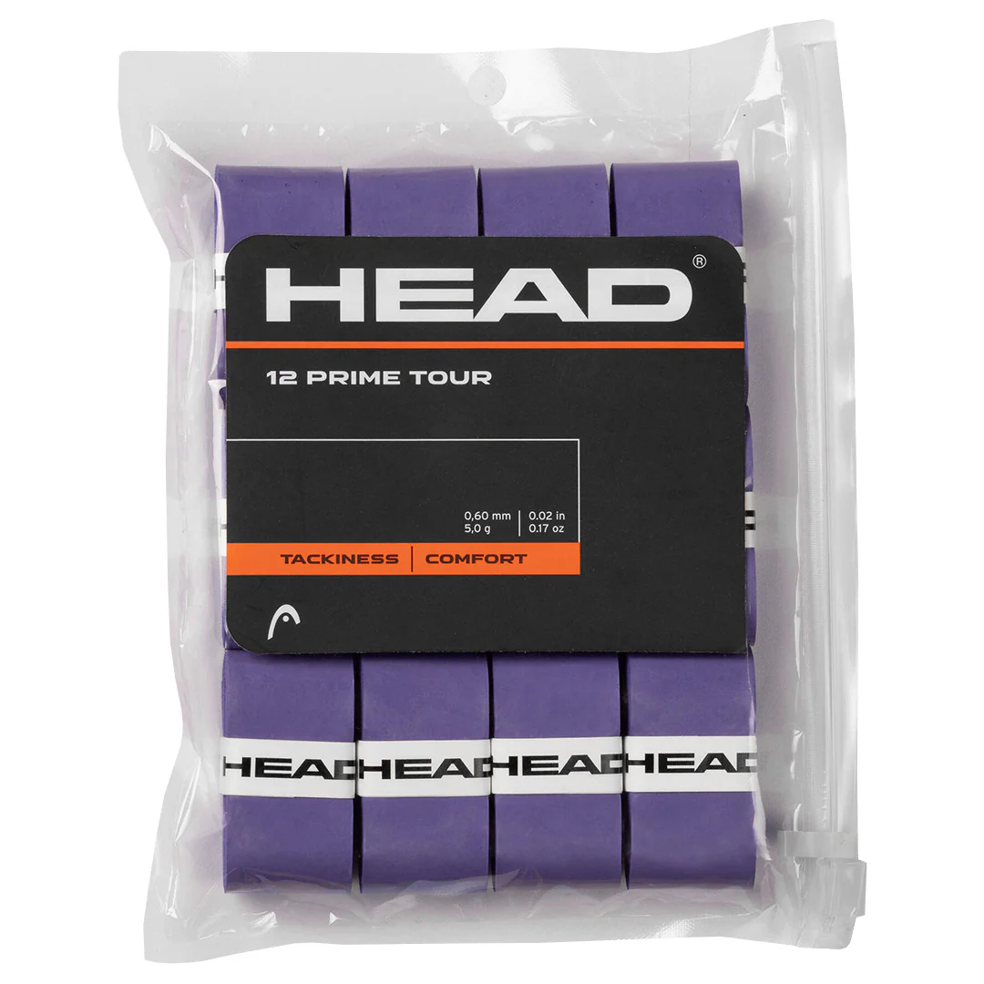 Head Prime Tour Overgrip - 12 Pack - Purple