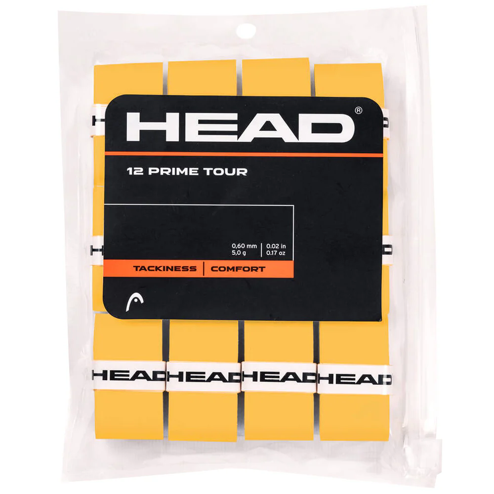 Head Prime Tour Overgrip - 12 Pack - Yellow