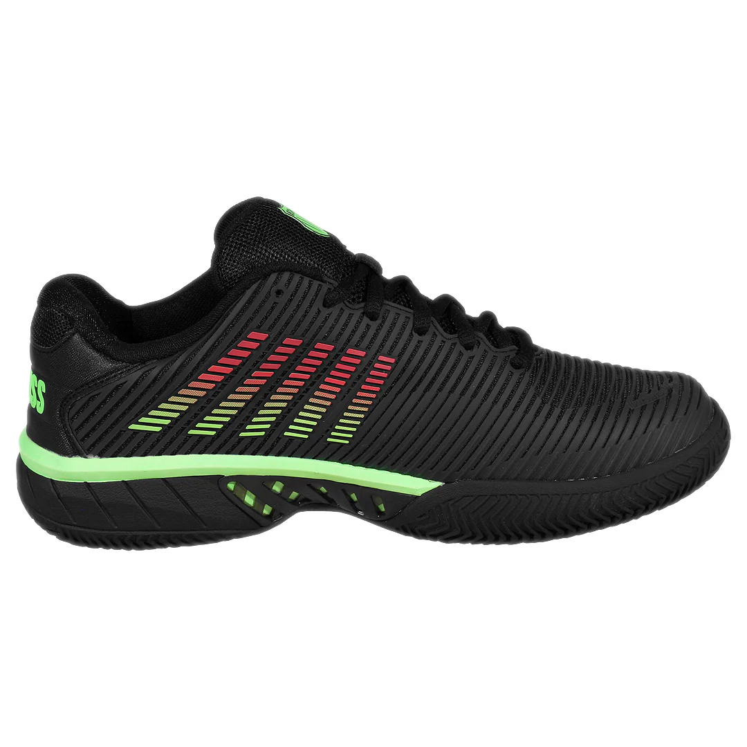 K-Swiss Men's Hypercourt Express 2 - Clay - Black/Soft Neon Green - Image 2
