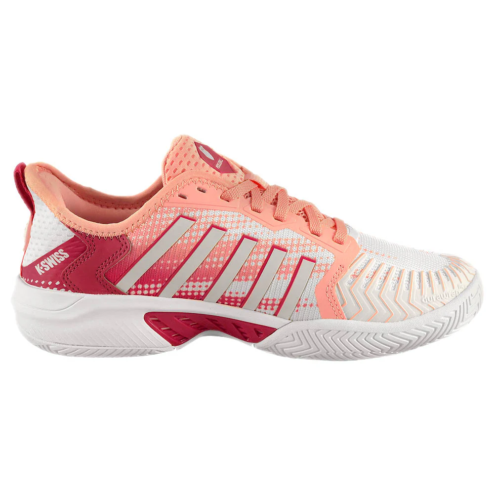 K-Swiss Women's Pickleball Supreme - Cloud Dancer/Raspberry Sorbet - Image 2