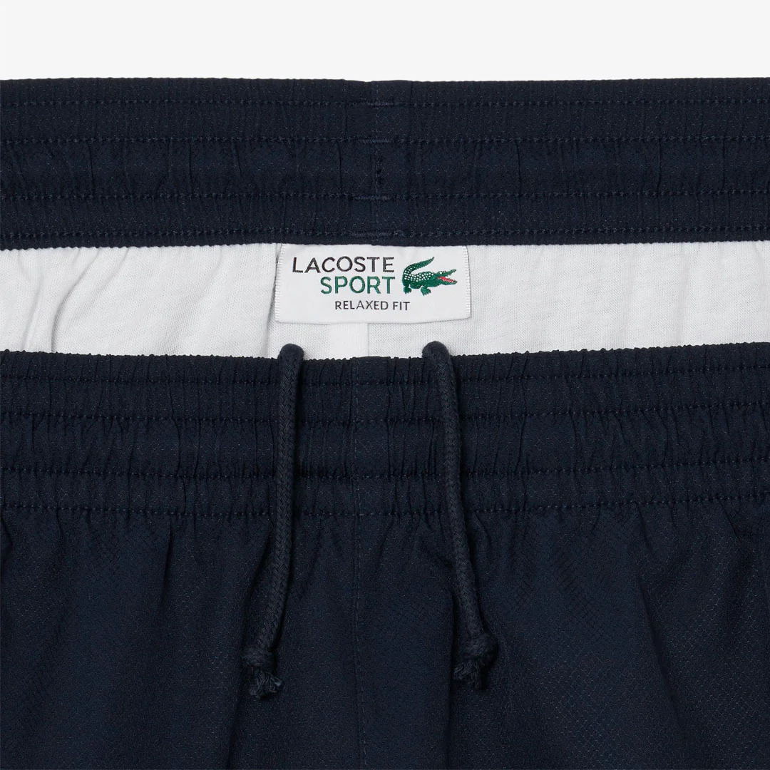Lacoste Men's Colourblock Striped Short - Navy Blue/Orange - Image 2