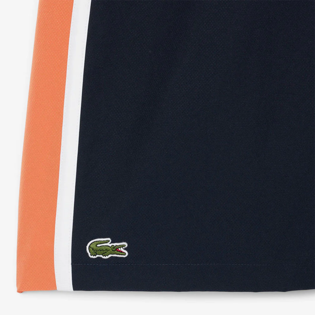 Lacoste Men's Colourblock Striped Short - Navy Blue/Orange - Image 3