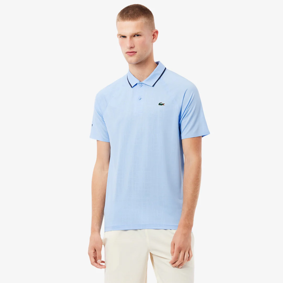 Lacoste Men's Djokovic X Tennis On Court Polo - Pastel Blue - Image 5