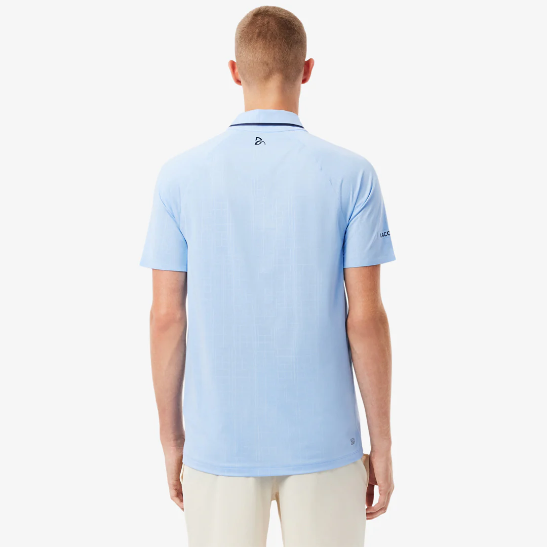 Lacoste Men's Djokovic X Tennis On Court Polo - Pastel Blue - Image 6