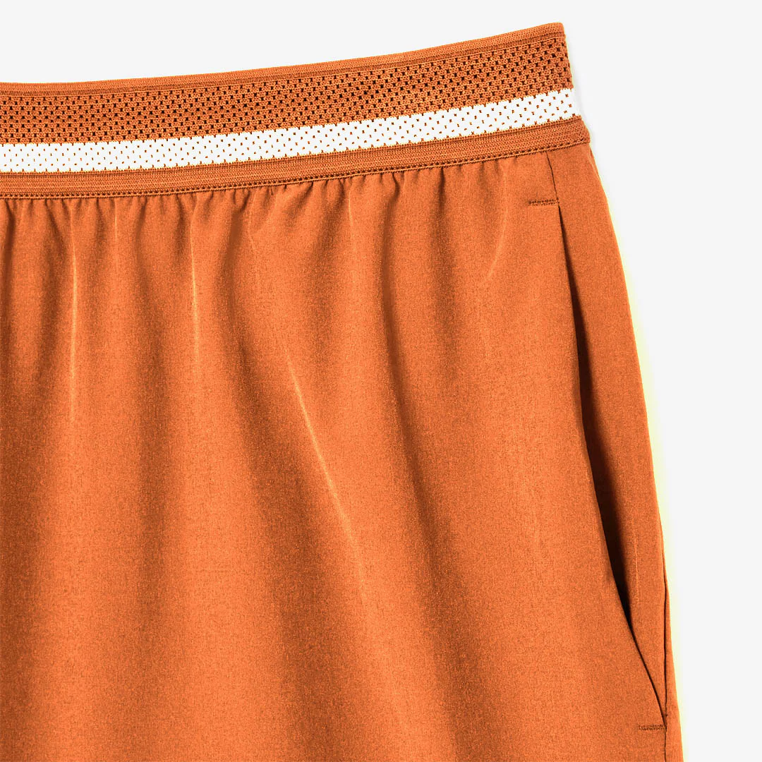 Lacoste Men's Djokovic X Tennis Short - Orange/White - Image 3