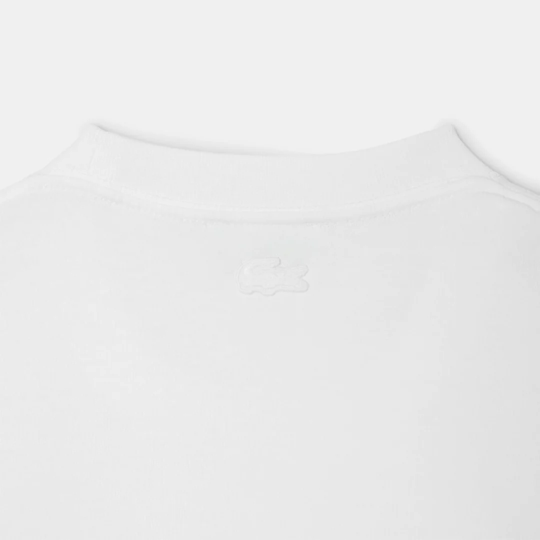 Lacoste Men's Embroidered Jersey Tee - White/Green - Image 3