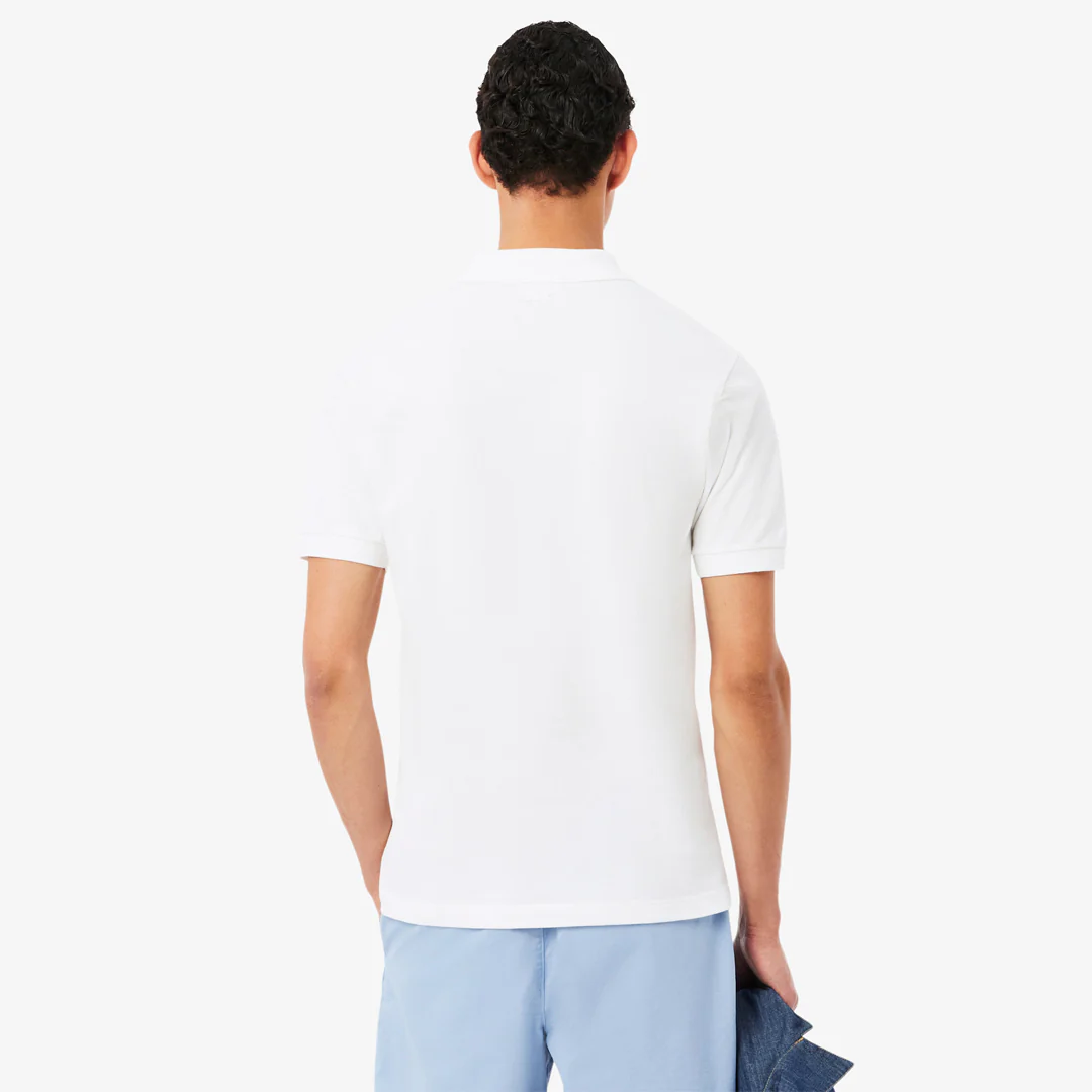 Lacoste Men's Embroidered Petit Pique Polo - White - Image 3