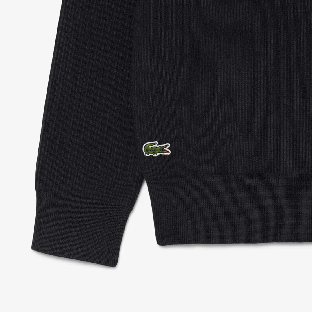 Lacoste Men's Jacquard Tennis Sweater - Black - Image 2
