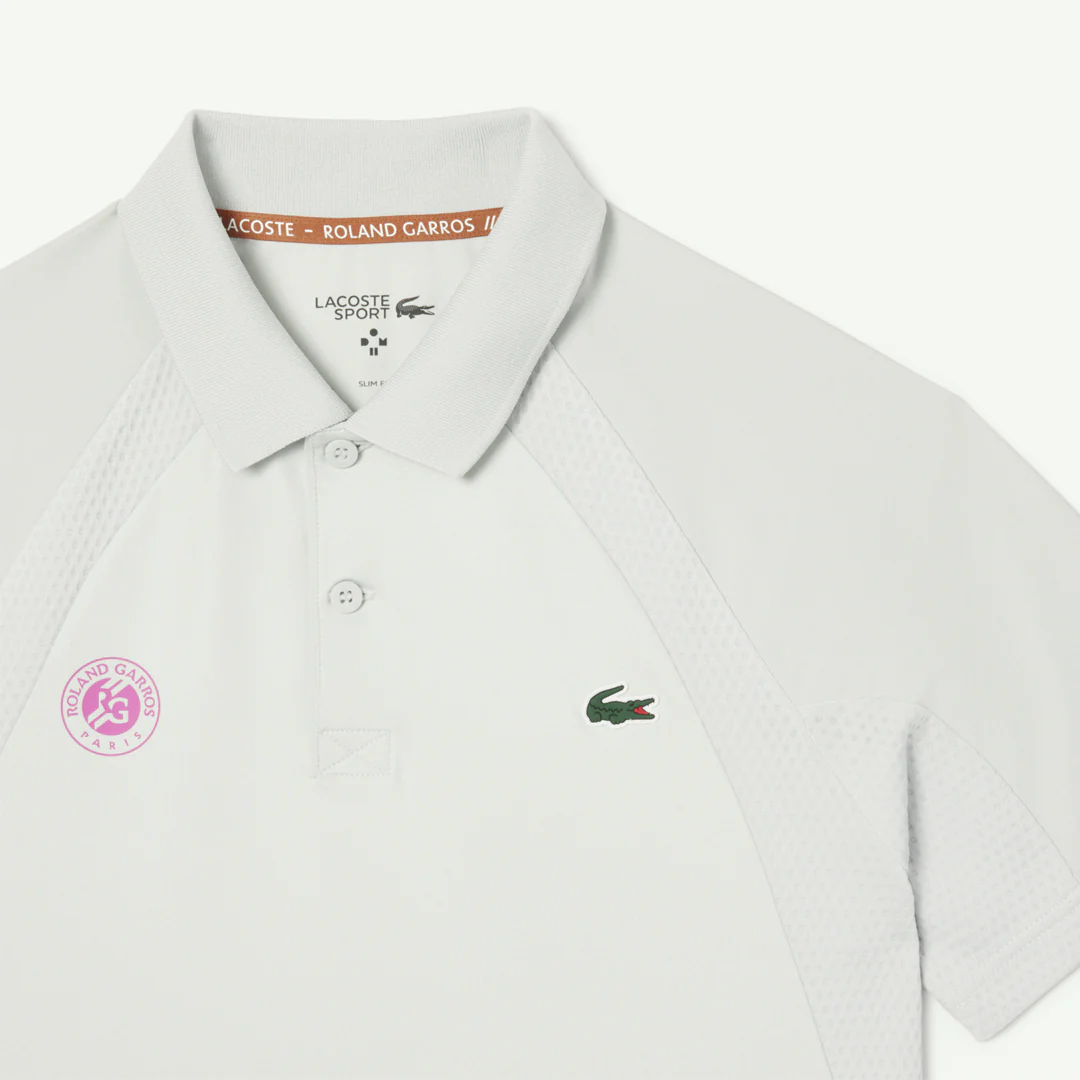 Lacoste Men's Medvedev X Roland Garros Polo - White/Pink - Image 3