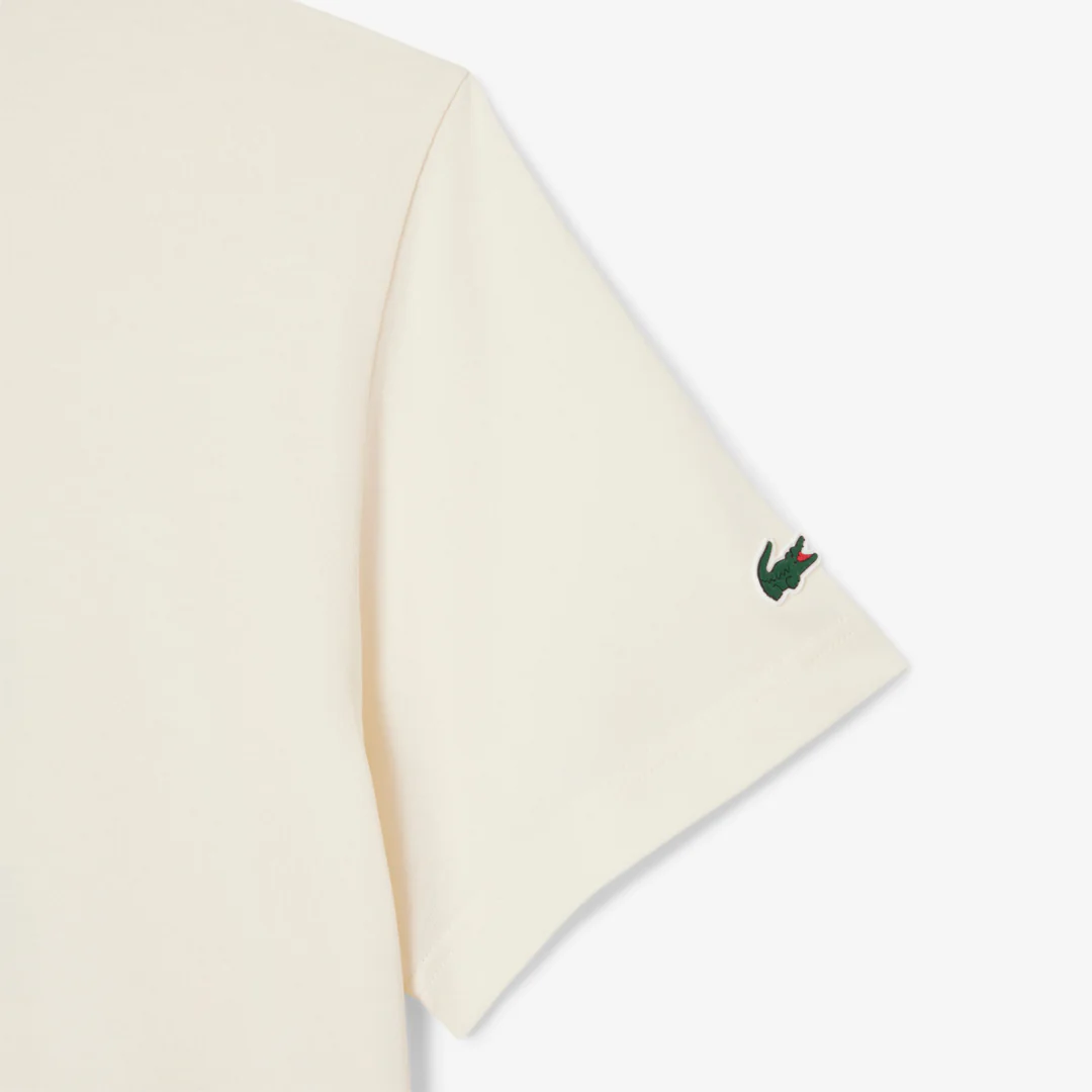 Lacoste Men's Medvedev X Tennis Tee - Cream - Image 3
