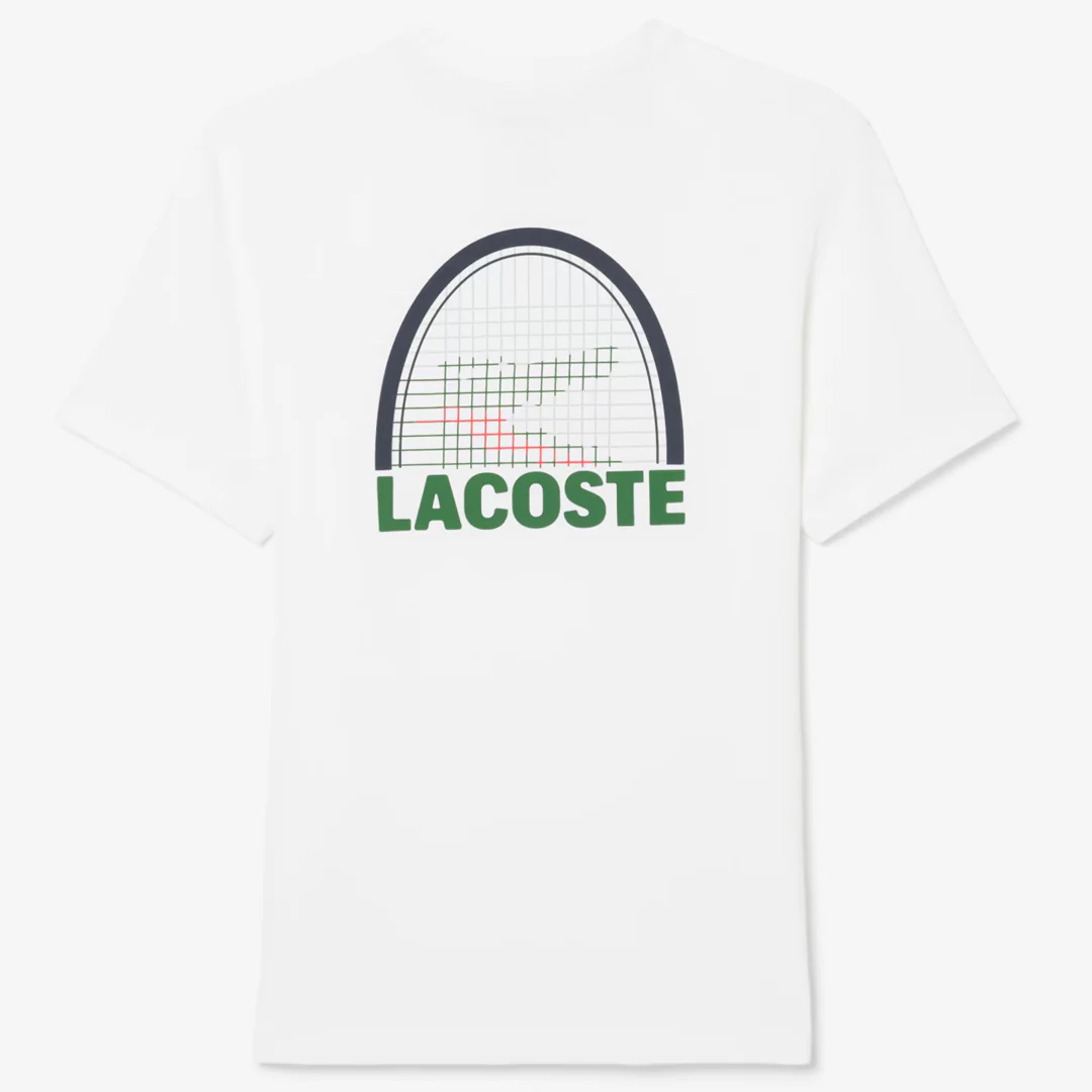 Lacoste Men's Medvedev X Tennis Tee - White - Image 2