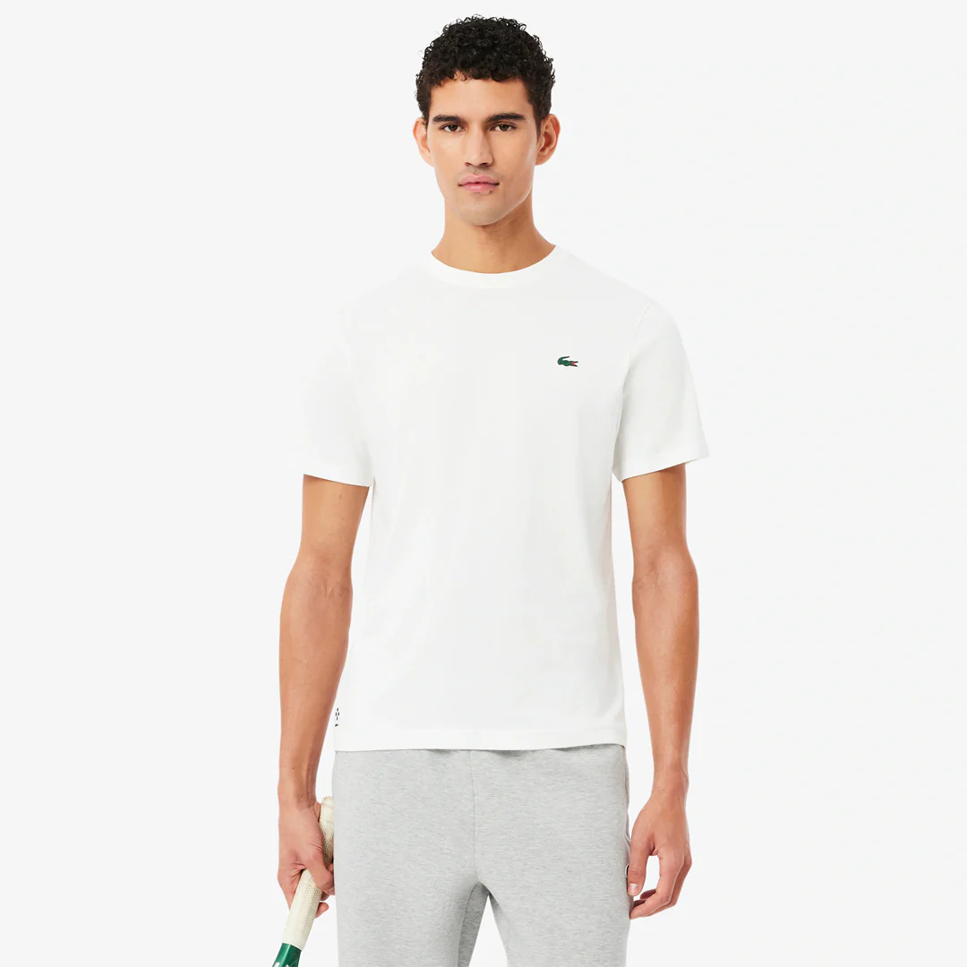 Lacoste Men's Medvedev X Tennis Tee - White - Image 5