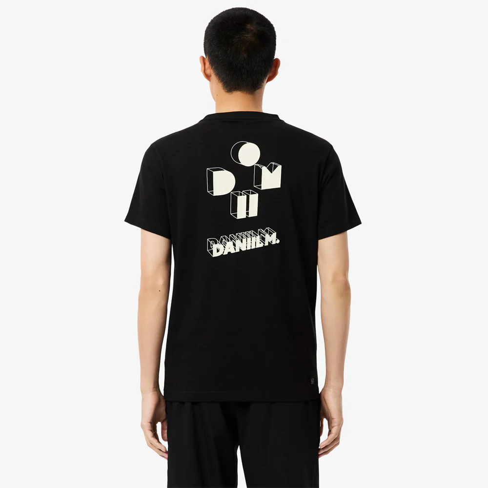 Lacoste Men's Medvedev X Tennis Ultra Dry Tee - Noir - Image 5