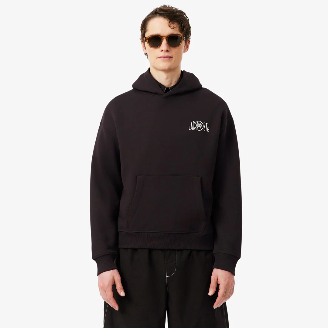 Lacoste Men's Multi Print Fleece Hoodie - Brown - Image 3