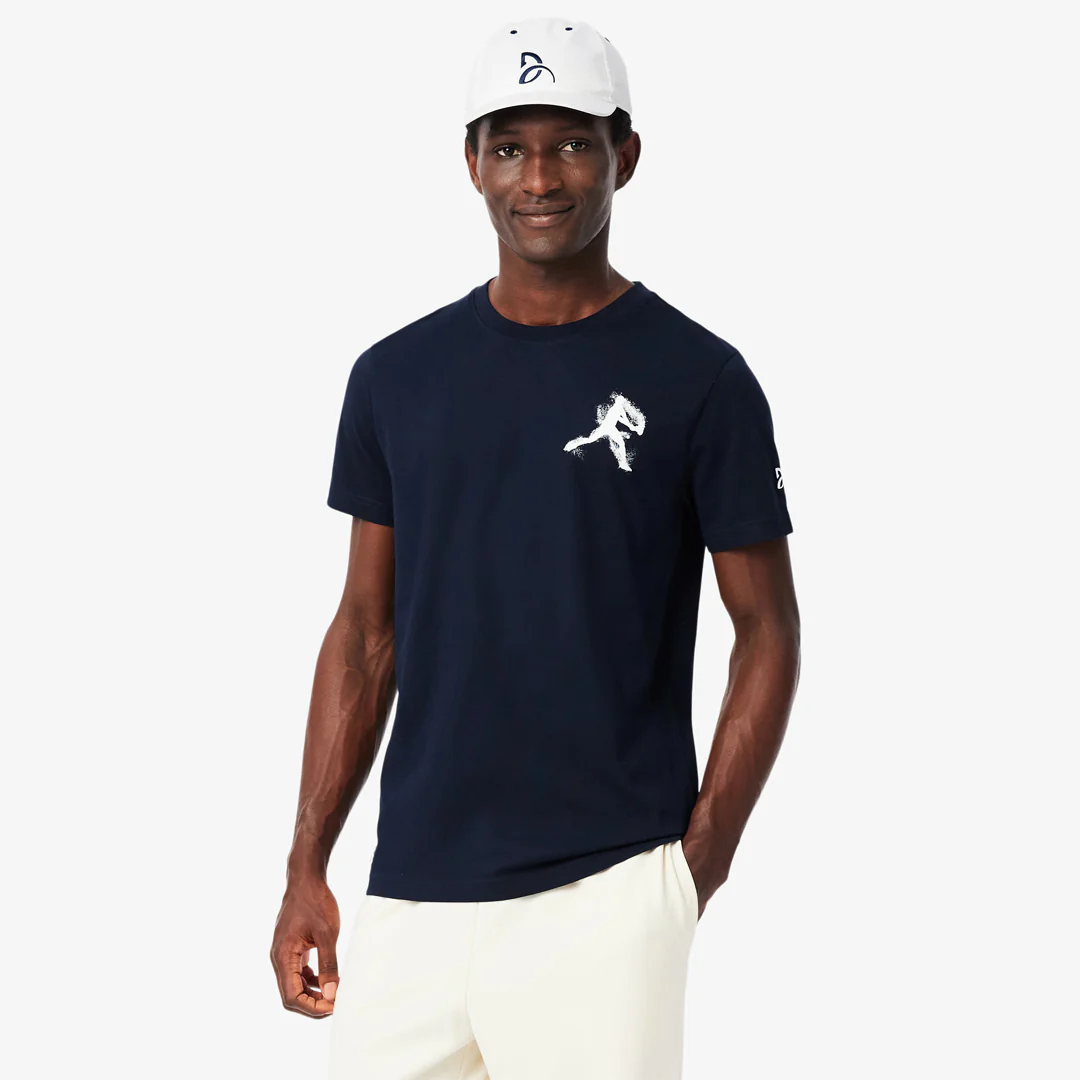 Lacoste Men's Novak Djokovic Cap and Tee Set - Navy Blue/White - Image 5