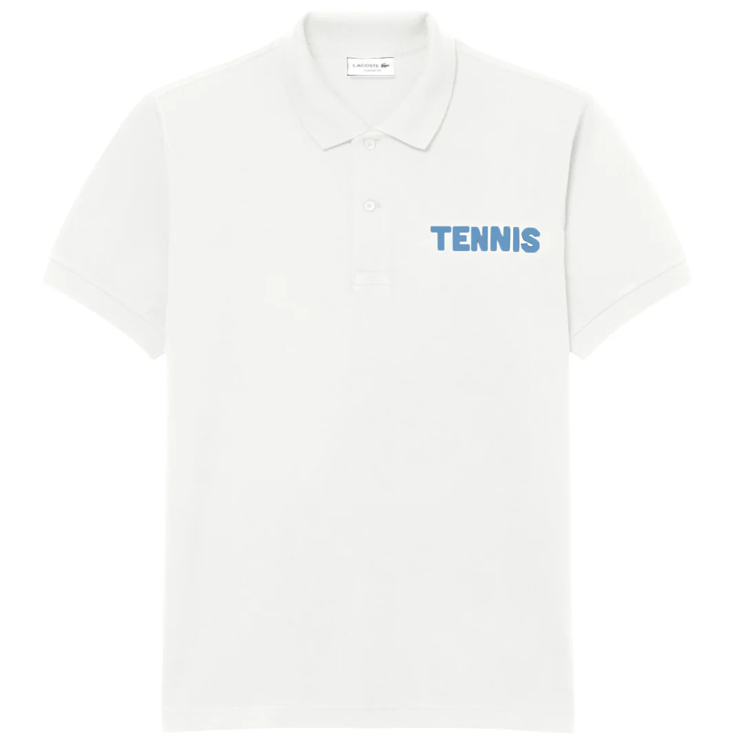 Lacoste Men's Printed Petit Pique Polo - Flour