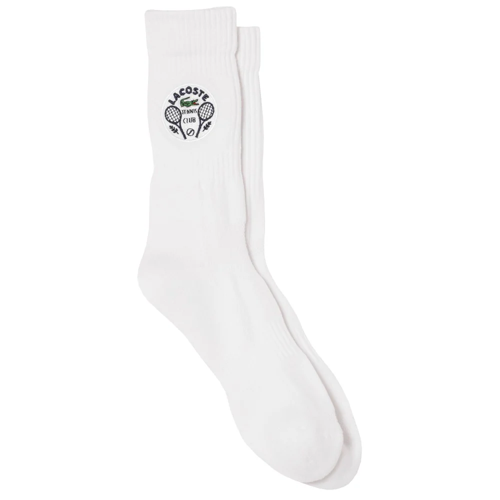 Lacoste Men's Sport Tennis 1 Pack Socks - White