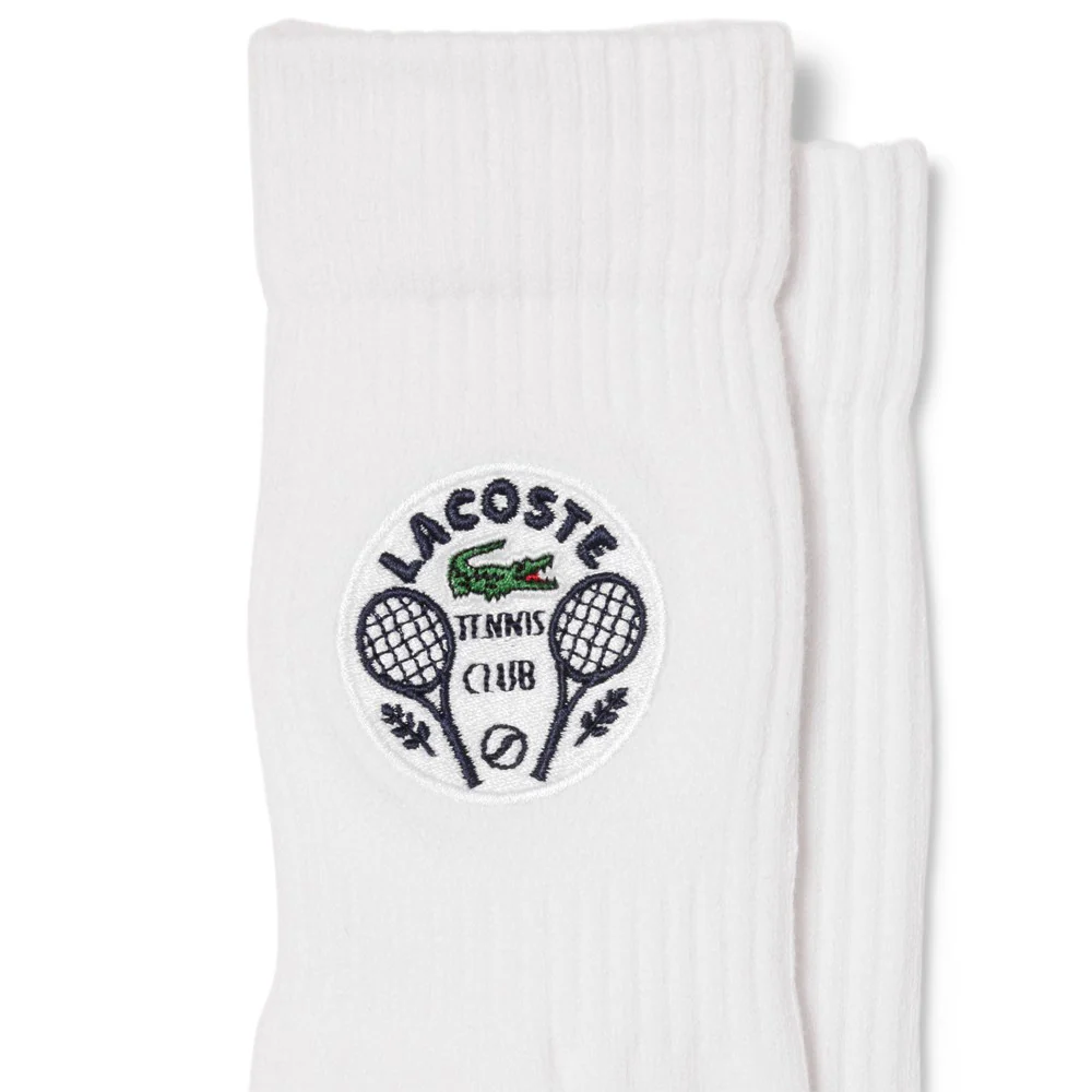 Lacoste Men's Sport Tennis 1 Pack Socks - White - Image 2