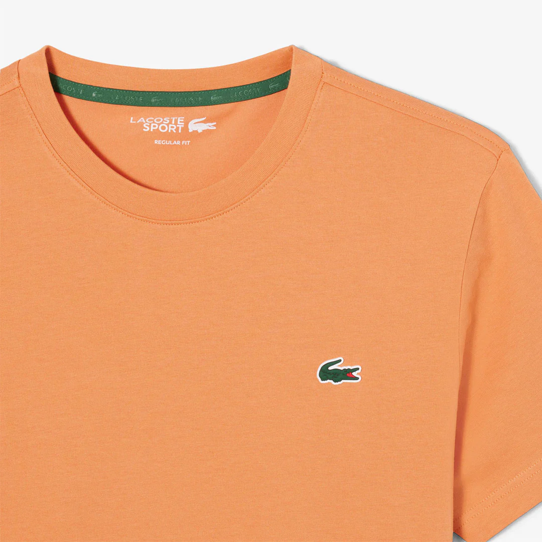 Lacoste Men's Ultra Dry Crocodile Graphic Tee - Orange - Image 3