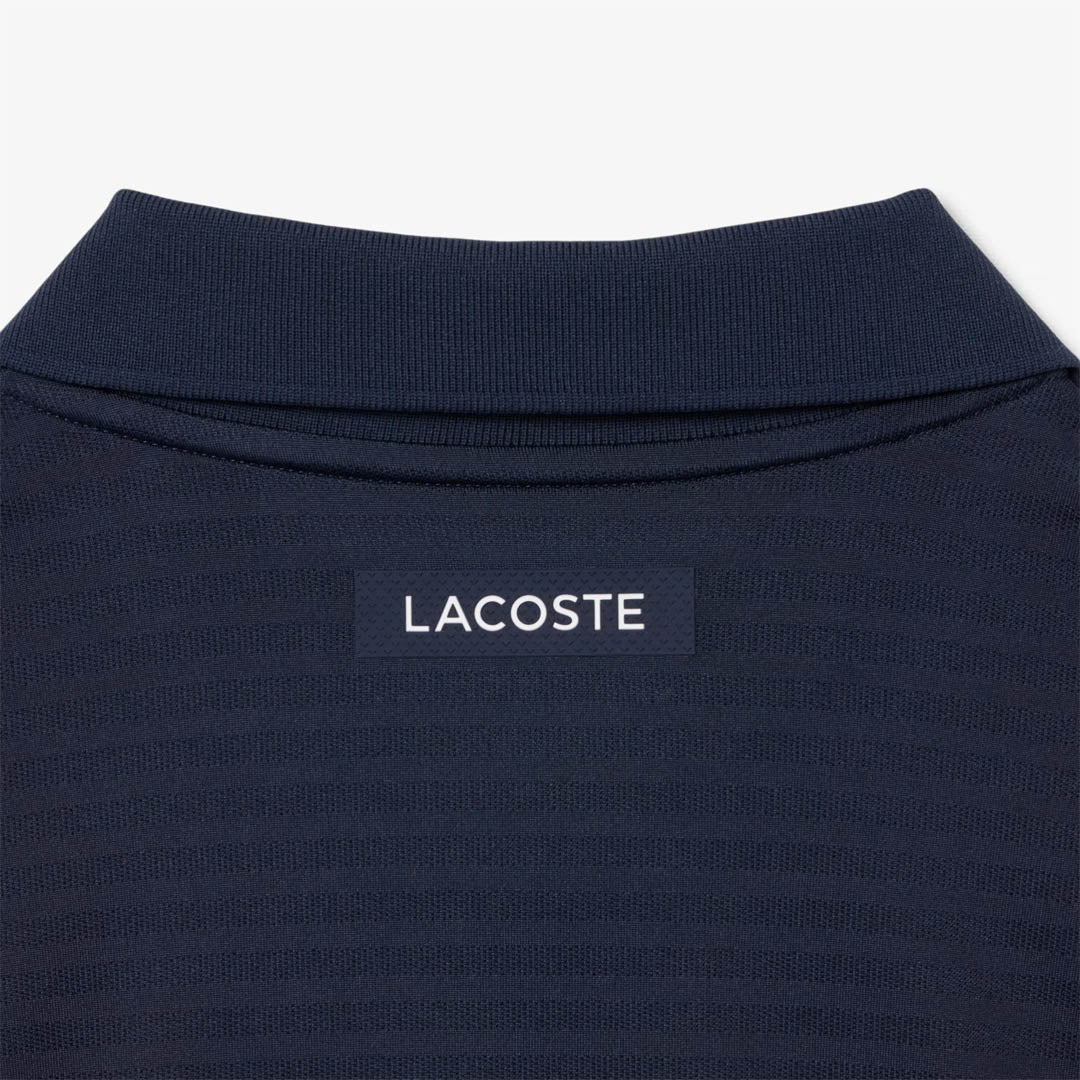 Lacoste Men's Ultra Dry Jacquard Polo - Navy Blue - Image 3