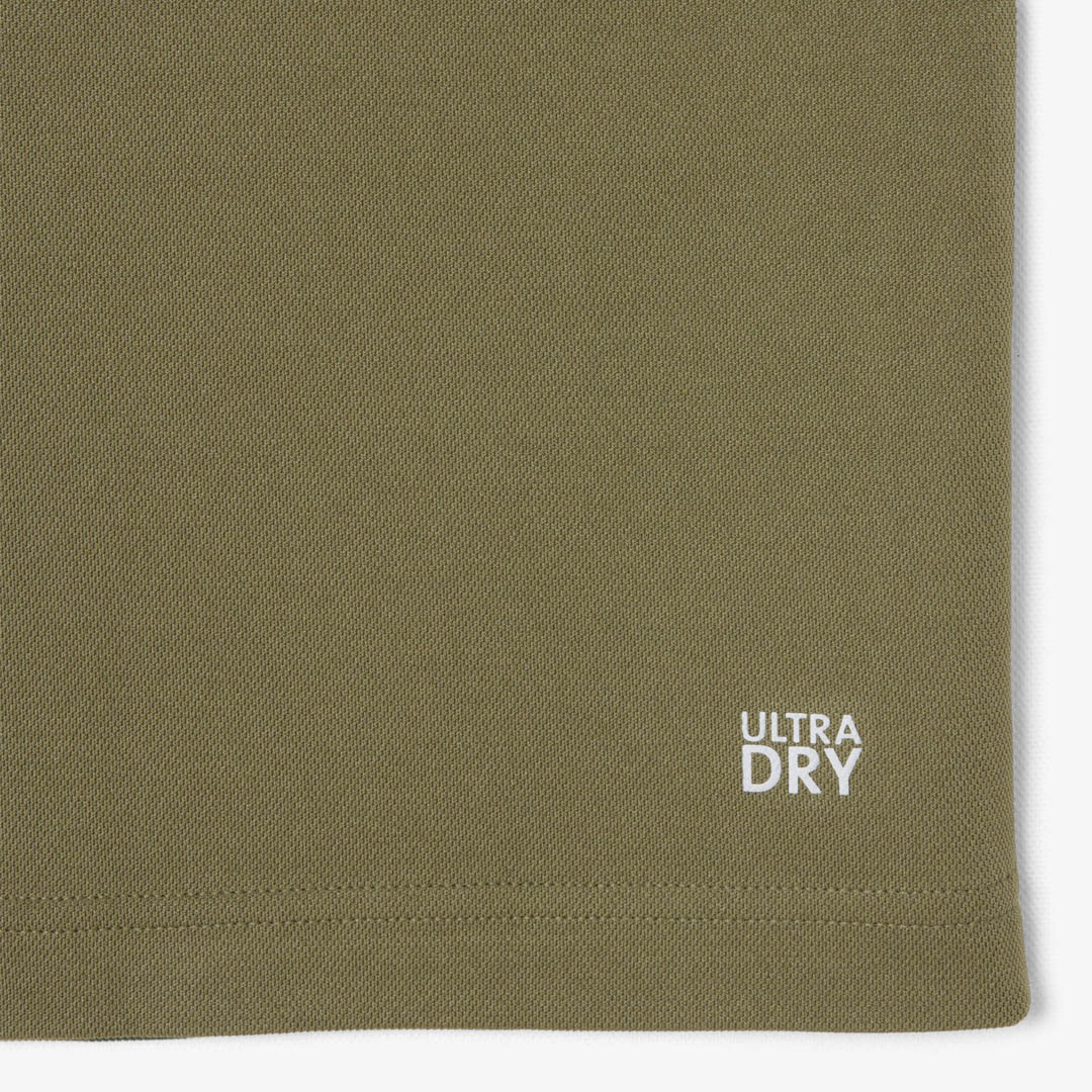 Lacoste Men's Ultra Dry Printed Tee - Khaki Green - Image 3