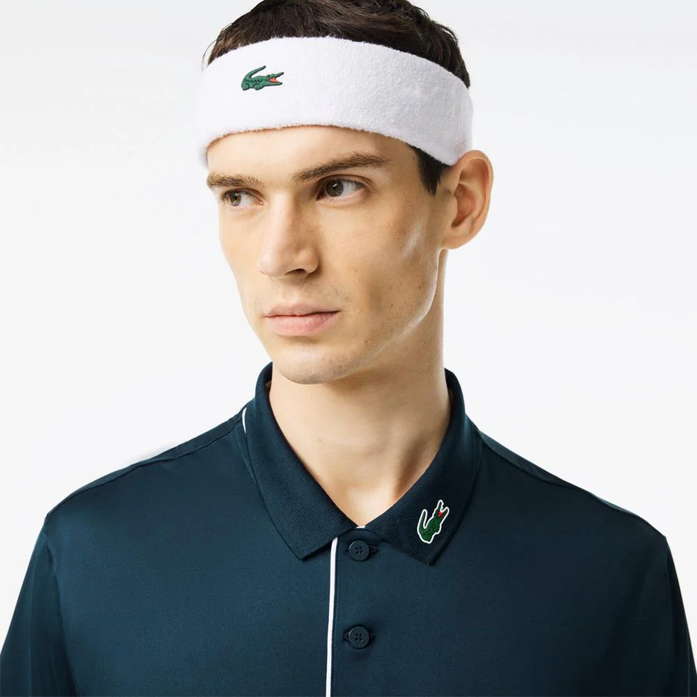 Lacoste Sport Headband - White - Image 2