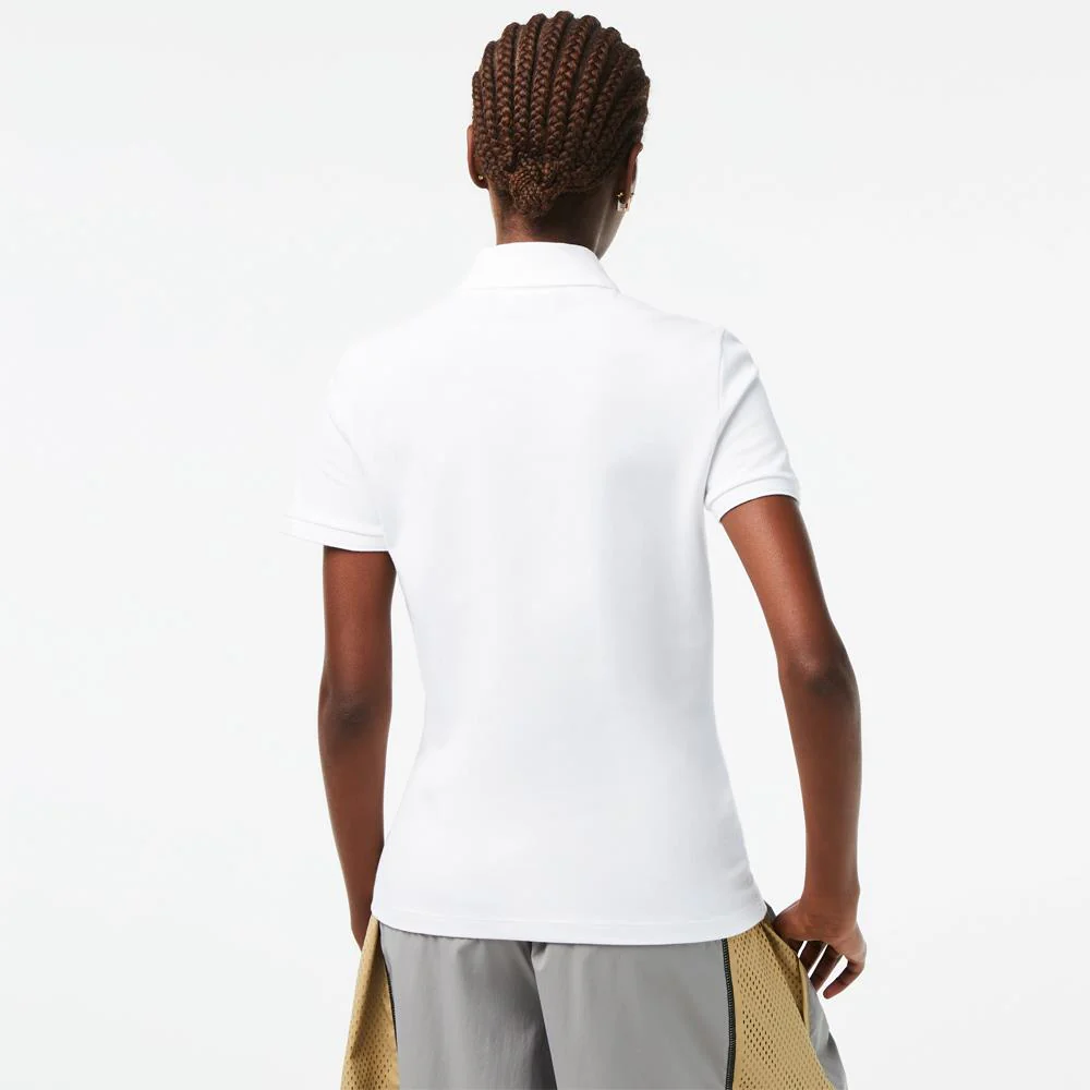 Lacoste Women's Cotton Stretch Pique Polo - White - Image 3