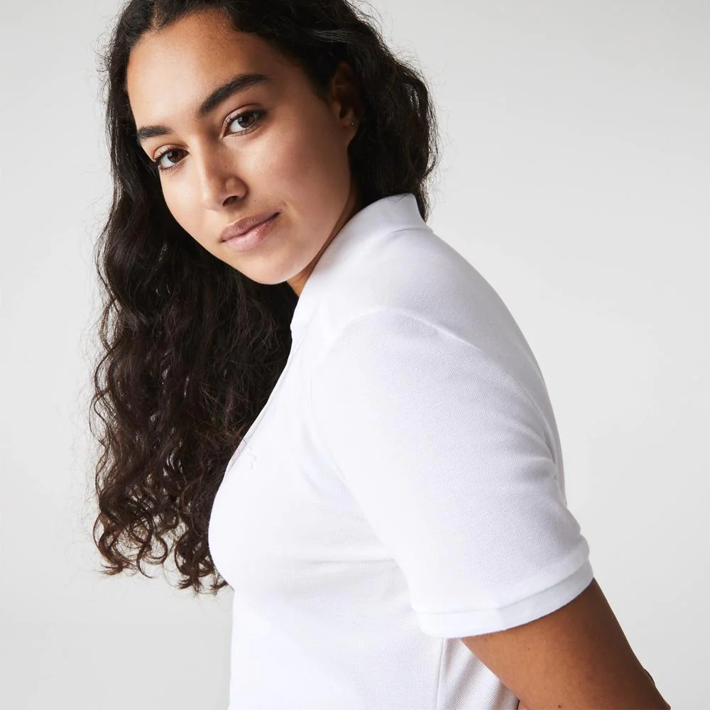 Lacoste Women's Cotton Stretch Pique Polo - White - Image 4