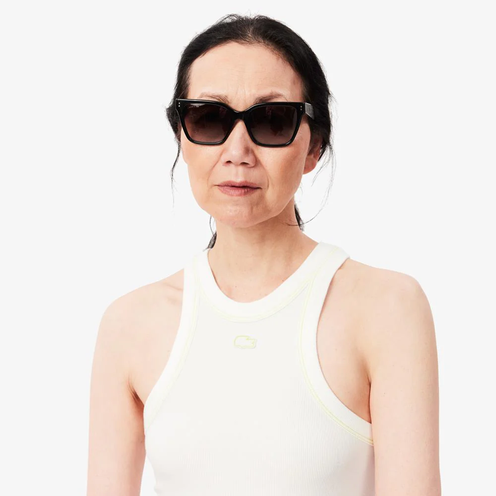 Lacoste Women's Slim Fit Modal Rib Tank - White - Image 5