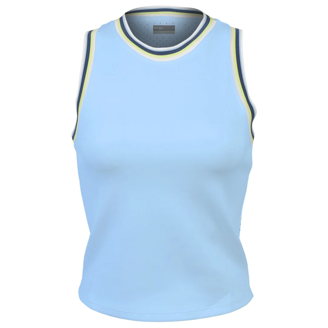 Lija It's all about Love Varsity Tank - Cool Blue