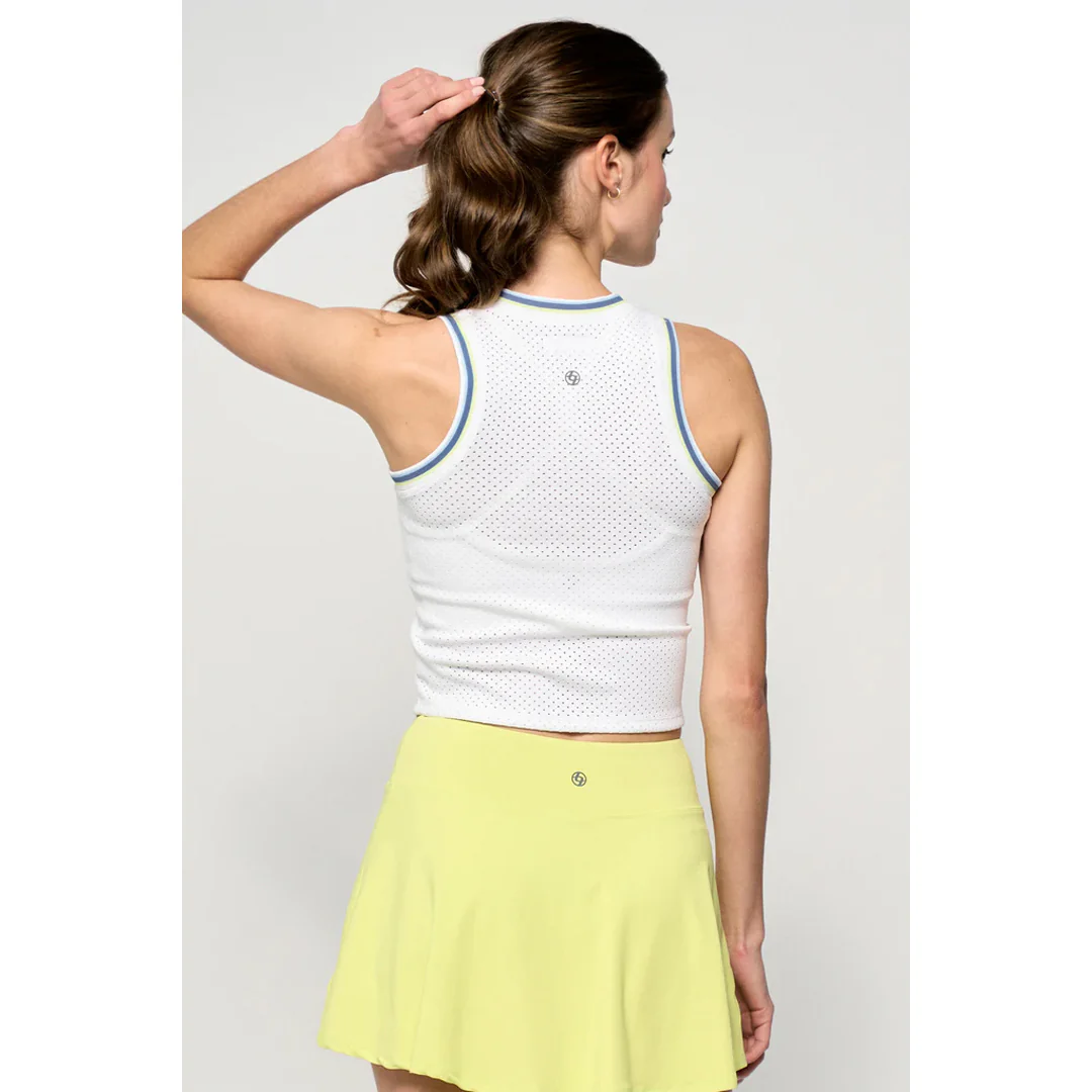 Lija It's all about Love Varsity Tank - White - Image 4