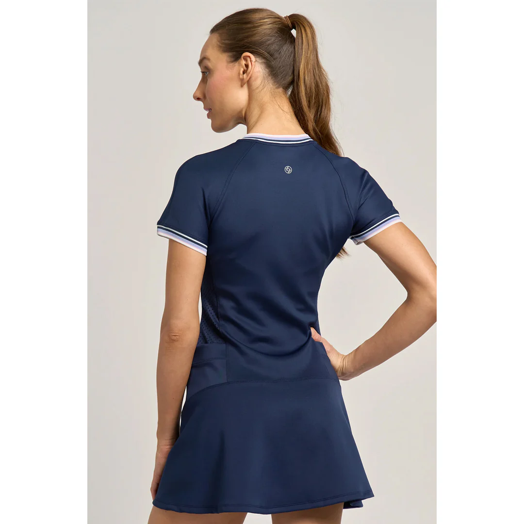 Lija Women's Born To Play Slick Dress - Dark Navy/Multi - Image 4