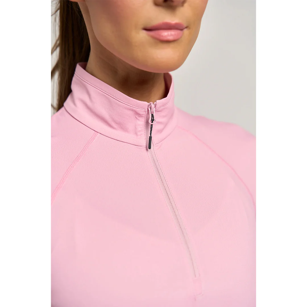 Lija Women's Born To Play Sly Zip Mock Tee - Peonies - Image 5