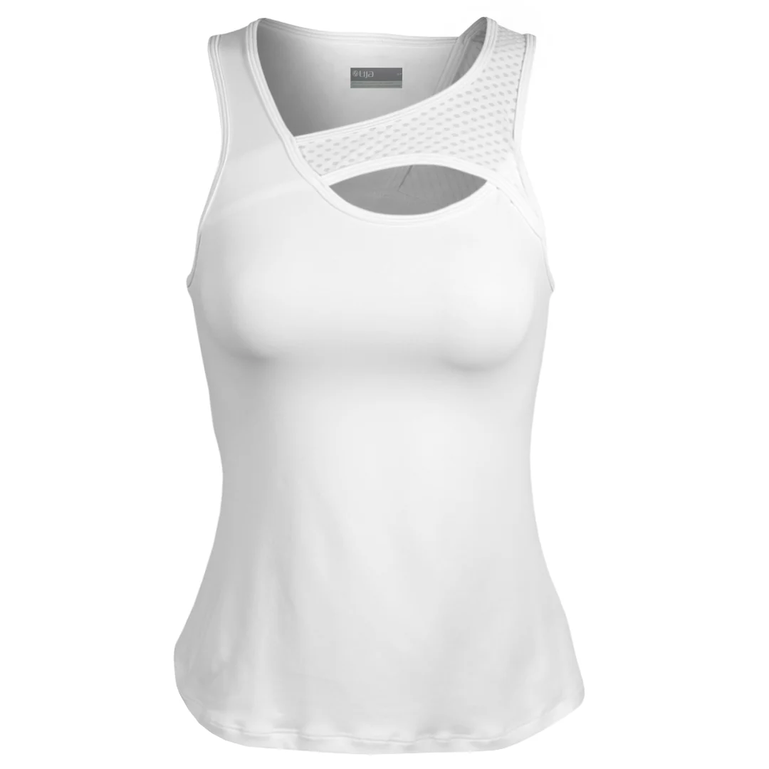 Lija Women's Court Crush Peer Tank - White