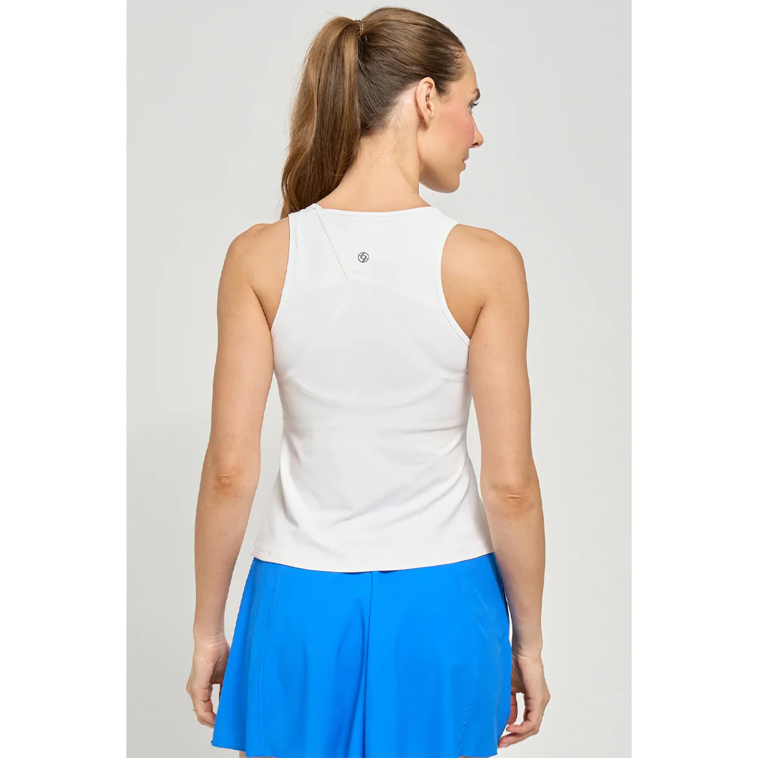 Lija Women's Court Crush Peer Tank - White - Image 3