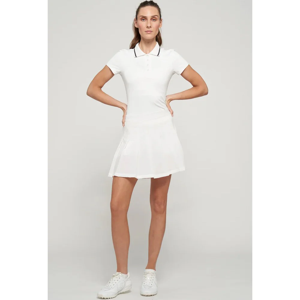 Lija Women's Don't Stop Me Now Classic Polo - White/Olive - Image 4