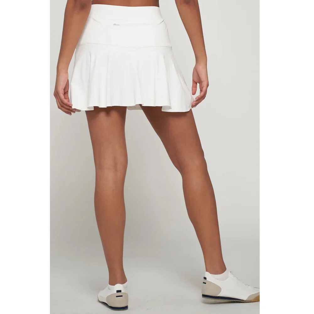 Lija Women's Don't Stop Me Now Dash 15" Skirt - White/Olive - Image 4