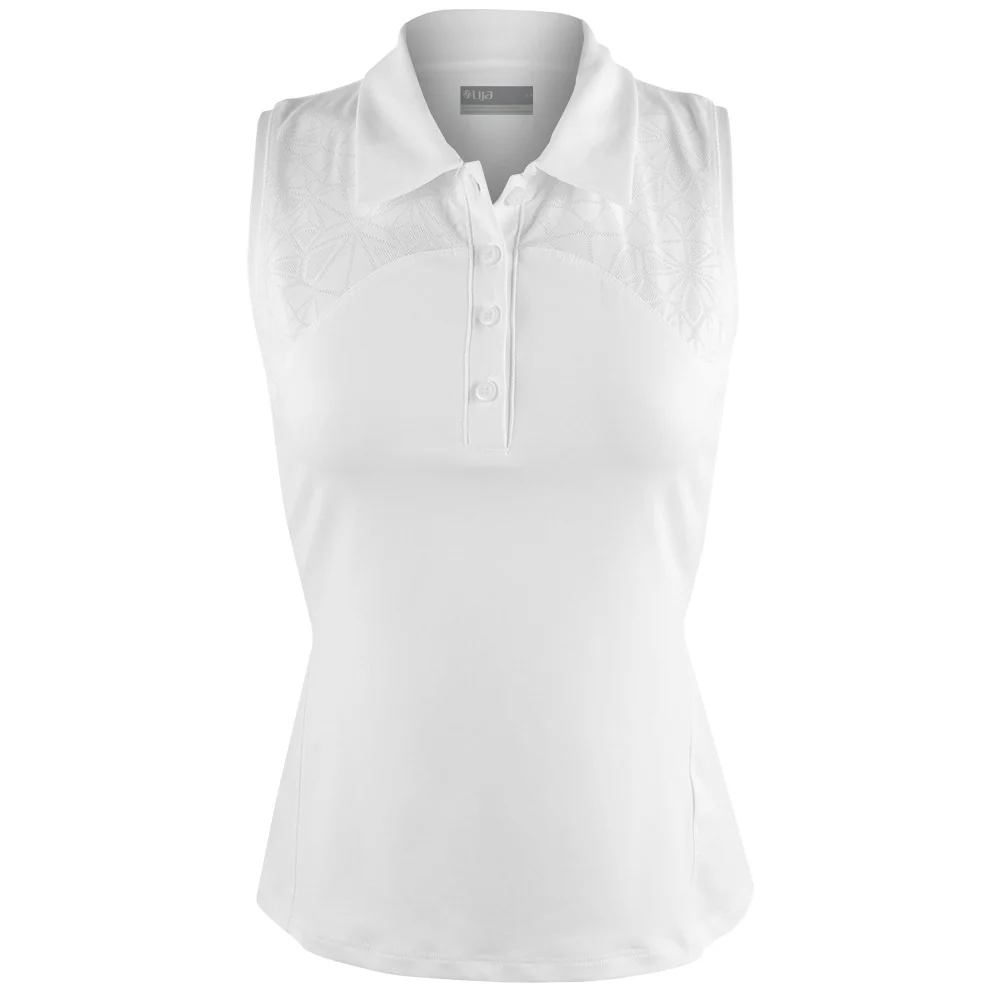 Lija Women's Don't Stop Me Now Legend Polo - White