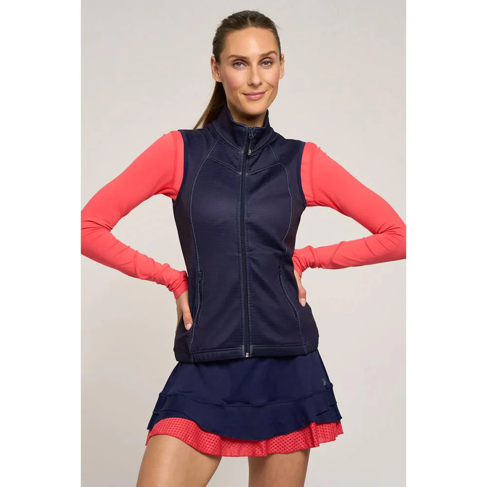 Lija Women's Holiday Wind Vest - Eggplant - Image 3
