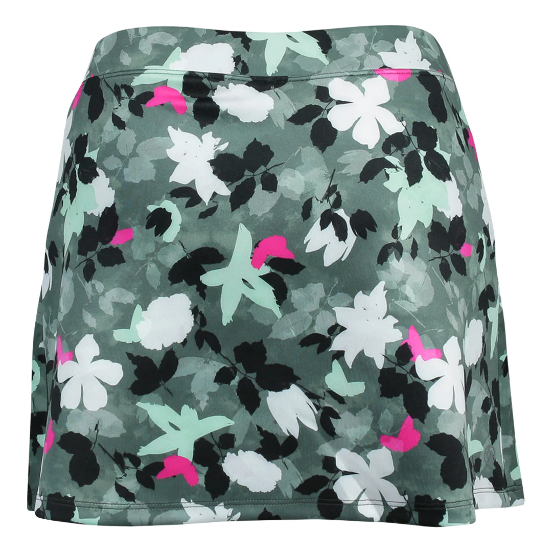 Lija Women's Holiday 25' Vixen Printed 13" Skort - Fern Bouquet - Image 2
