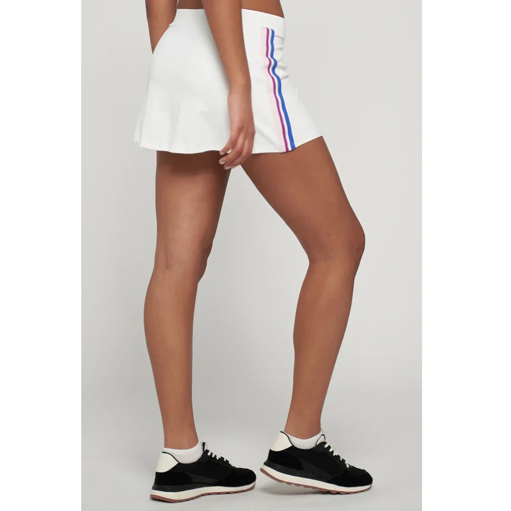 Lija Women's Hot Shot Racer 13" Skort - White/Multi - Image 4